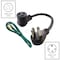 Ac Works Plug Adapter, STW, 10-30R, 14-30P, 1.5 ft., Black S14301030-018 - alternate 5